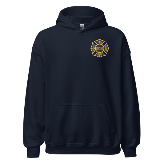 Bomberos De Chicago Truck Co (Hoodie) Hose & Bones Graphic Designs