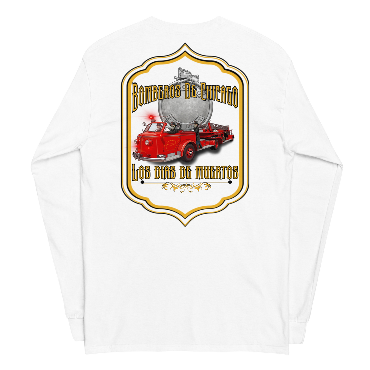 Bomberos De Chicago Truck Co (Long Sleeve) Hose & Bones Graphic Designs