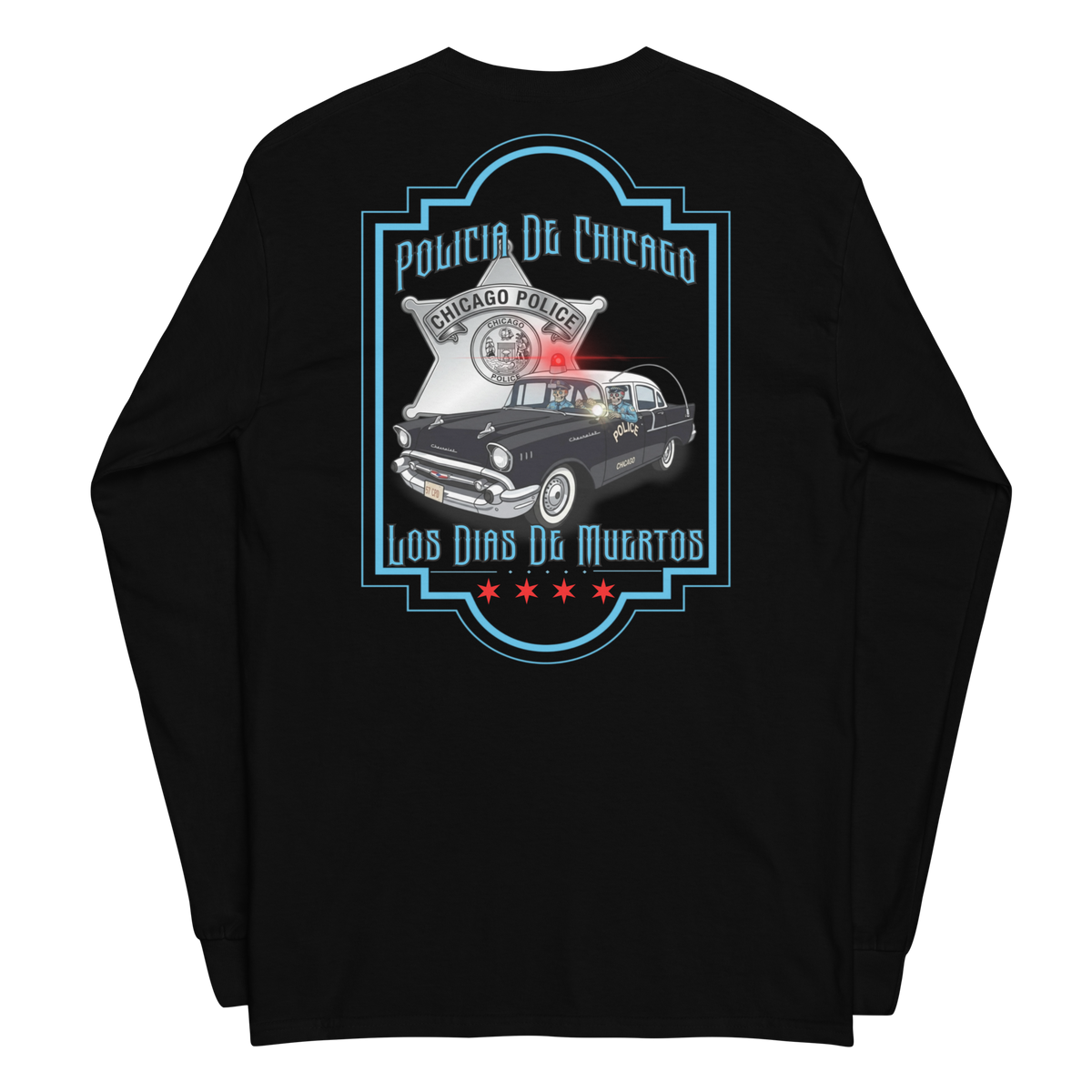 Policia De Chicago (Long Sleeve) Hose & Bones Graphic Designs