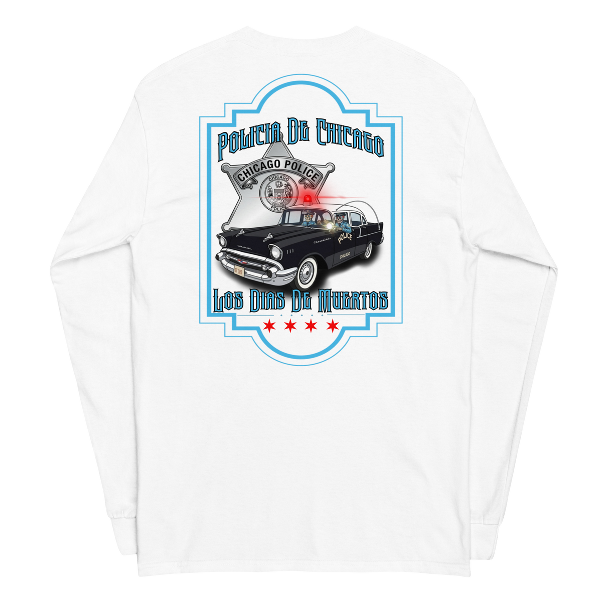 Policia De Chicago (Long Sleeve) Hose & Bones Graphic Designs