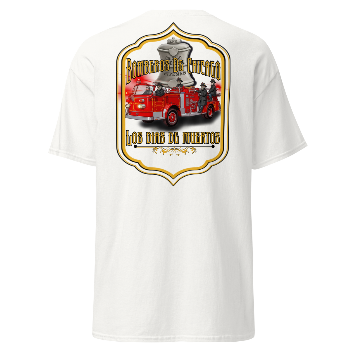 Bomberos De Chicago- Engine Co Hose & Bones Graphic Designs