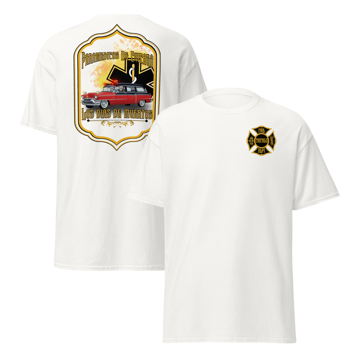 Bomberos De Chicago- Ambulance Co Hose & Bones Graphic Designs